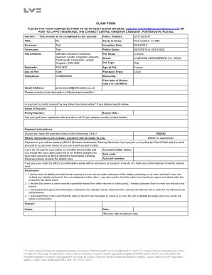 lv claim form